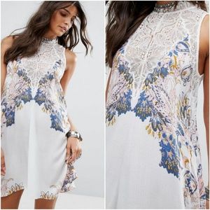 NWT Free People Marsha Printed Slip Dress